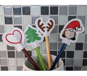 Stickserie - ITH Stifteaufsatz Weihnachtswichtel & Co